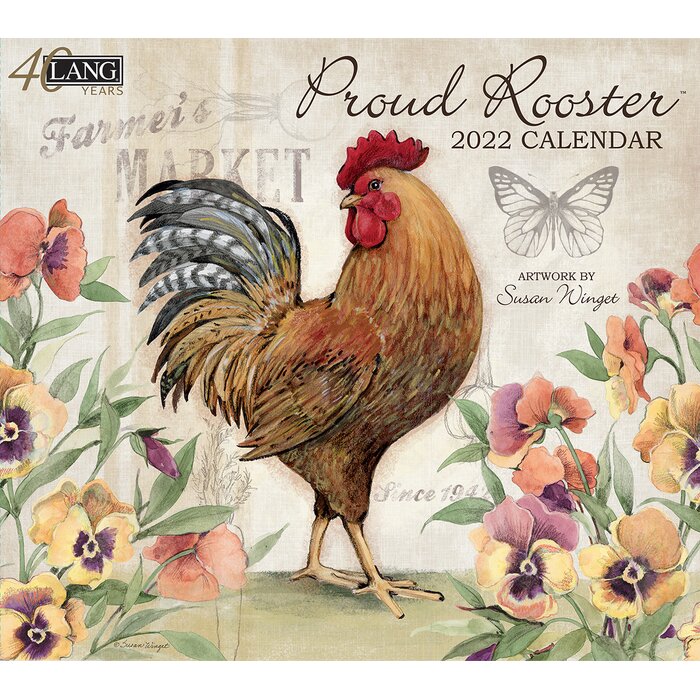 lang-proud-rooster-2022-wall-calendar-wayfair-ca